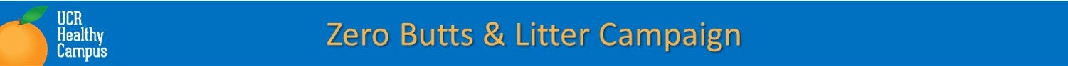 Zero Butts and Litter Campaign title banner