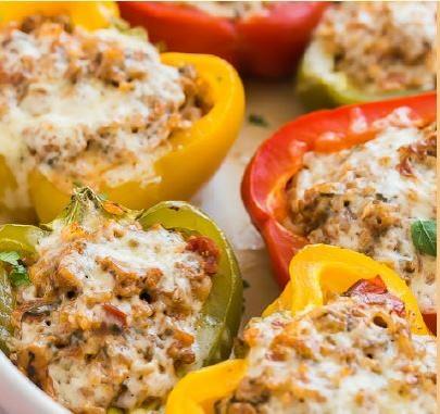 Turkey Stuffed Bell Peppers