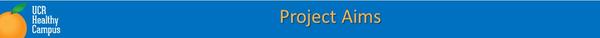 Healthy Beverage Initiative - Project Aims subtitle banner