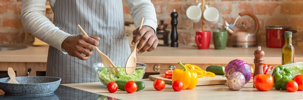 healthy Cooking and Recipes banner